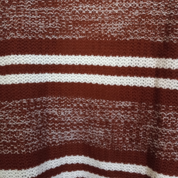 Jason Maxwell open cardigan size petite M striped front pockets - Picture 8 of 9